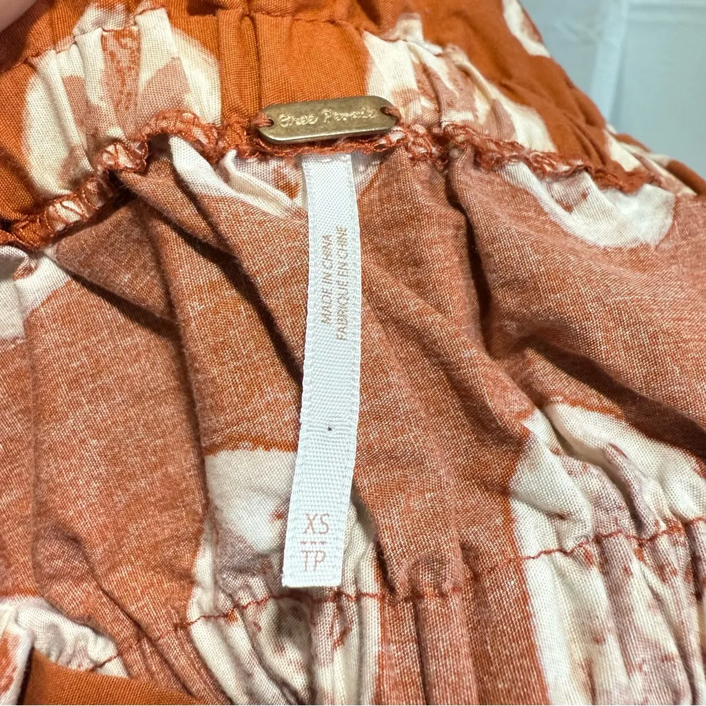 Free People Leanna Bandeau‎ Strapless Maxi Summer Boho Beach Dress Terracotta XS - Image 5