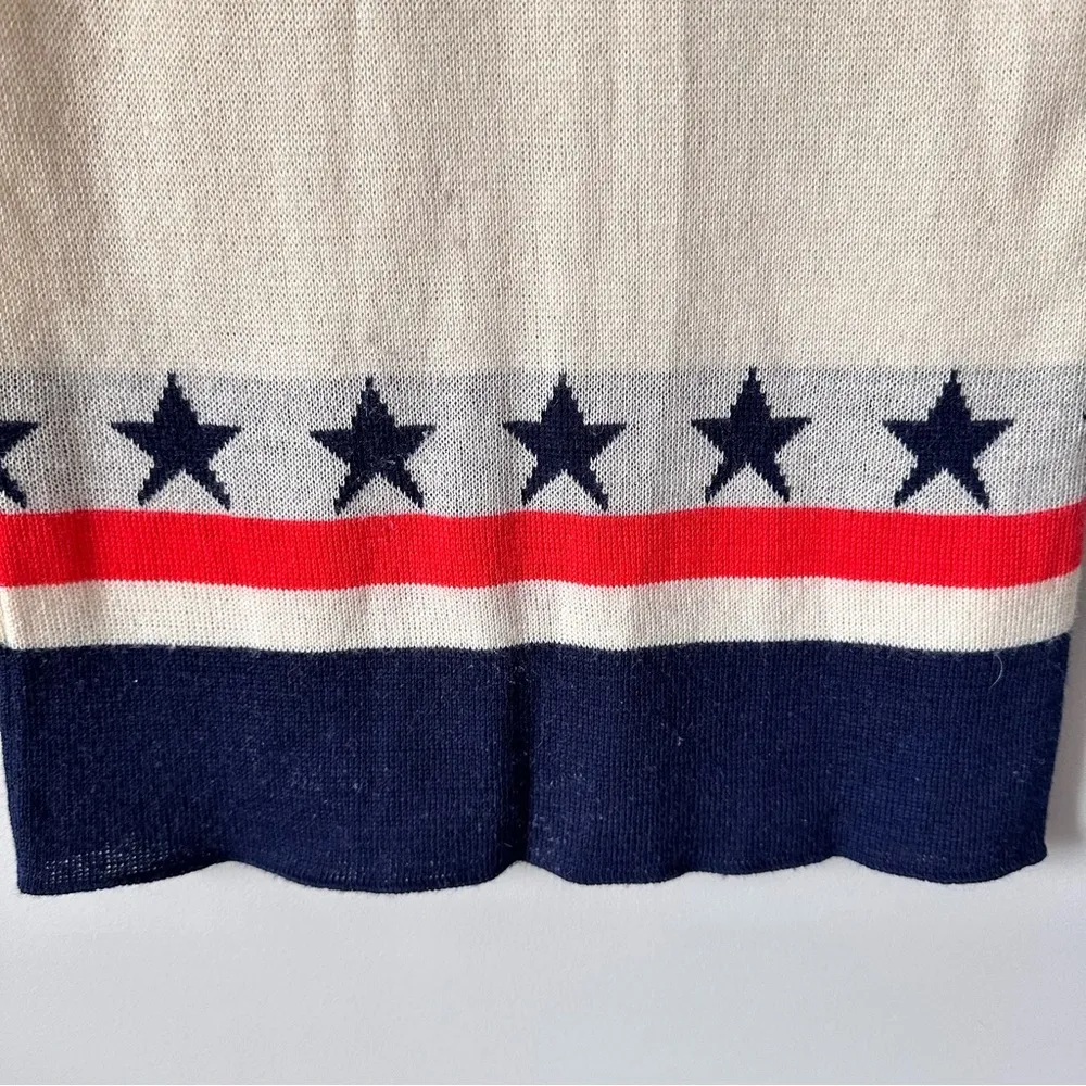 Vtg Jonathan Logan Wool Blend Nautical Sweater Vest Sz XS Coastal Grandma Preppy Red Size L - Image 11