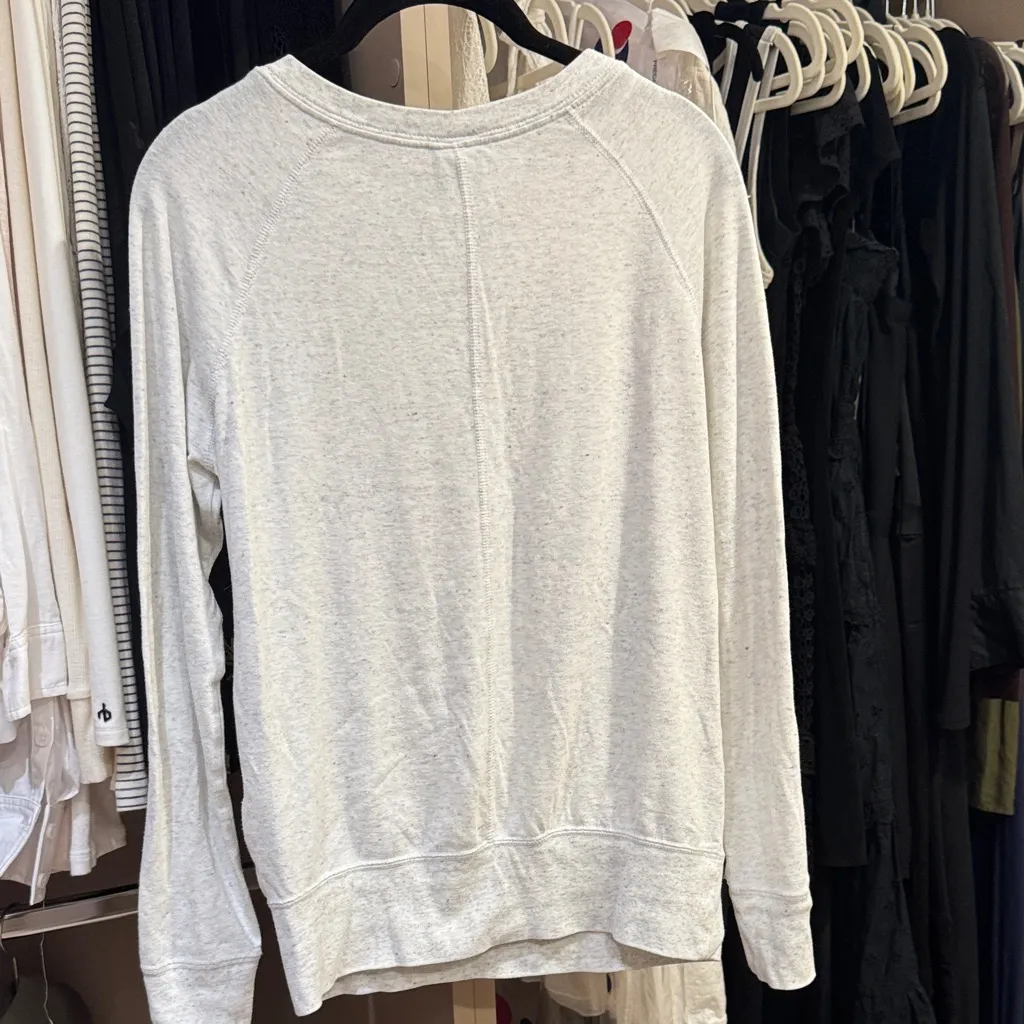 Nike Light Gray Crewneck top - Image 4