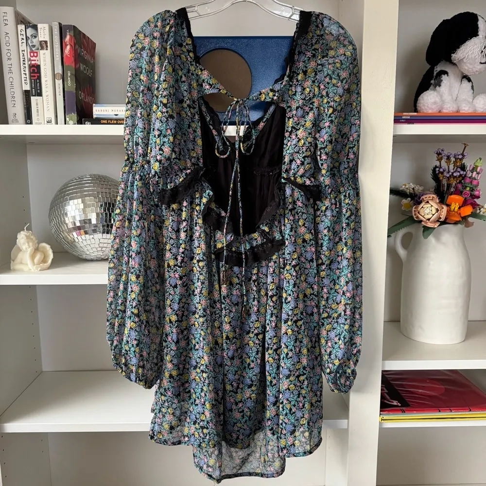 FREE PEOPLE Floral Pennie Mini Babydoll Dress - Image 7