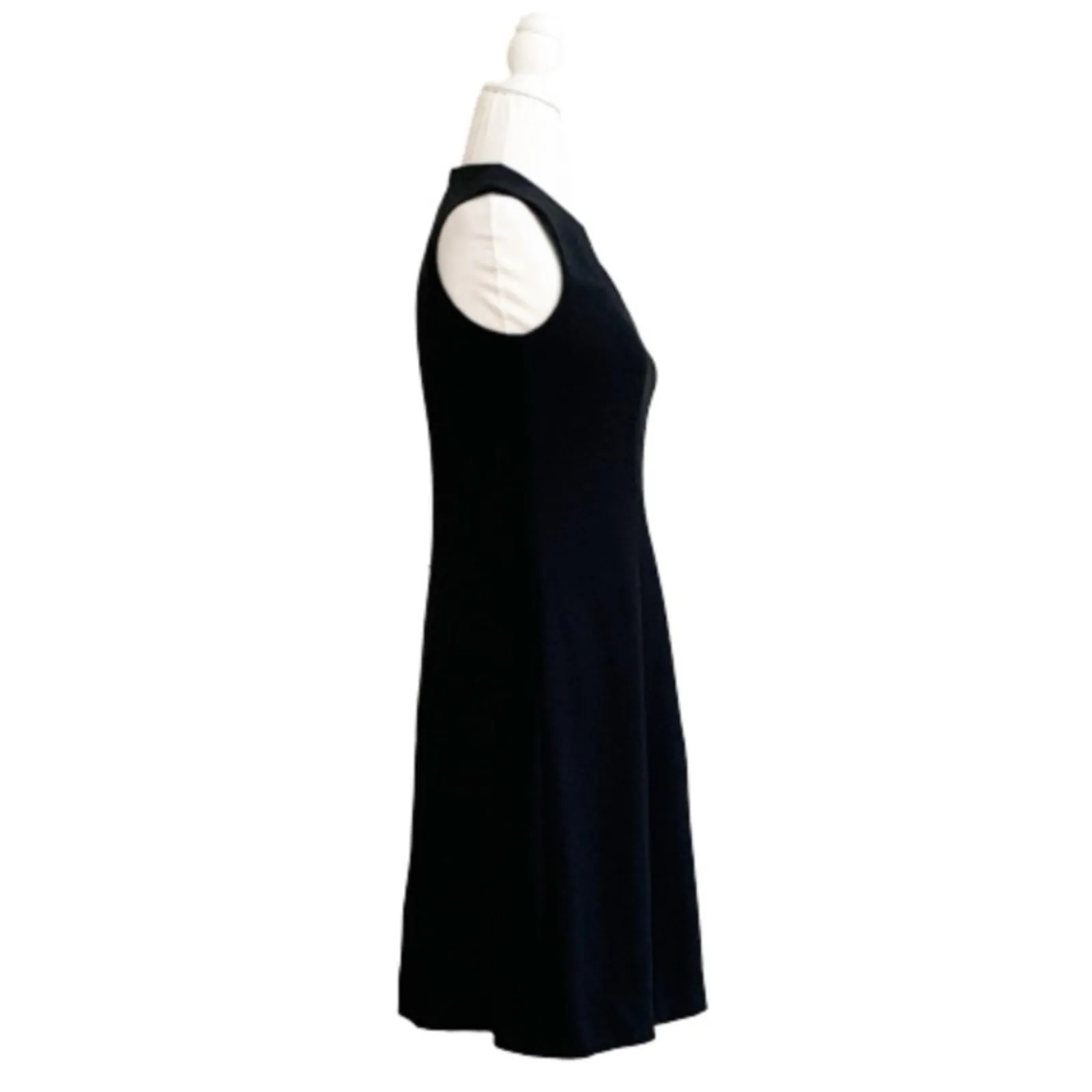 Liz Claiborne Dresses Petite Black Sleeveless Cutout Detail Sheath Dress 4P NEW - Image 6