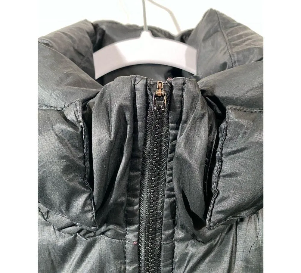 Nike Cascade Hooded Tech Down Puffer Black Quilted Coat Women's Medium - Image 8