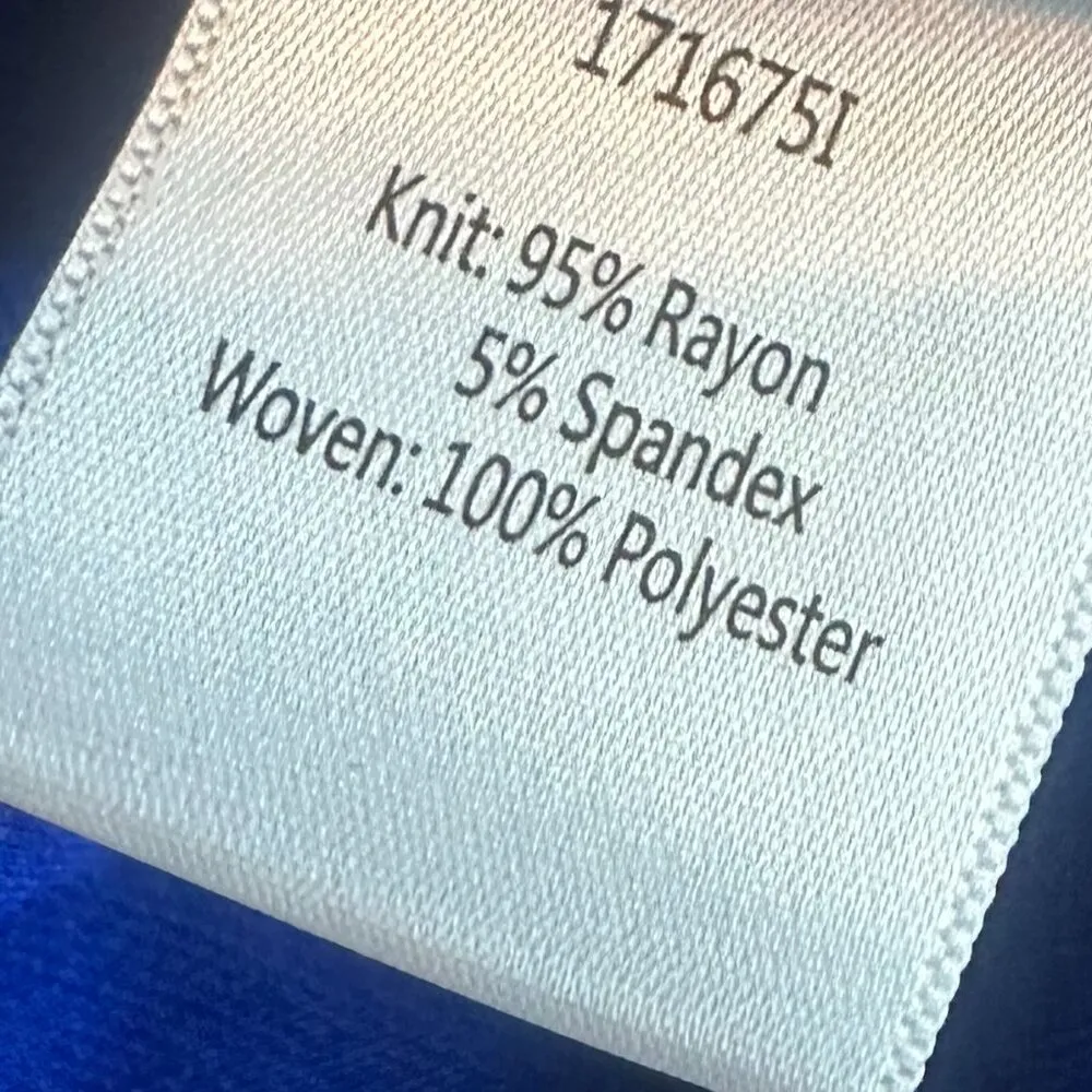 Dolan Anthropologie Royal Blue High Low Mini Dress Stretch Knit Size Medium - Image 9