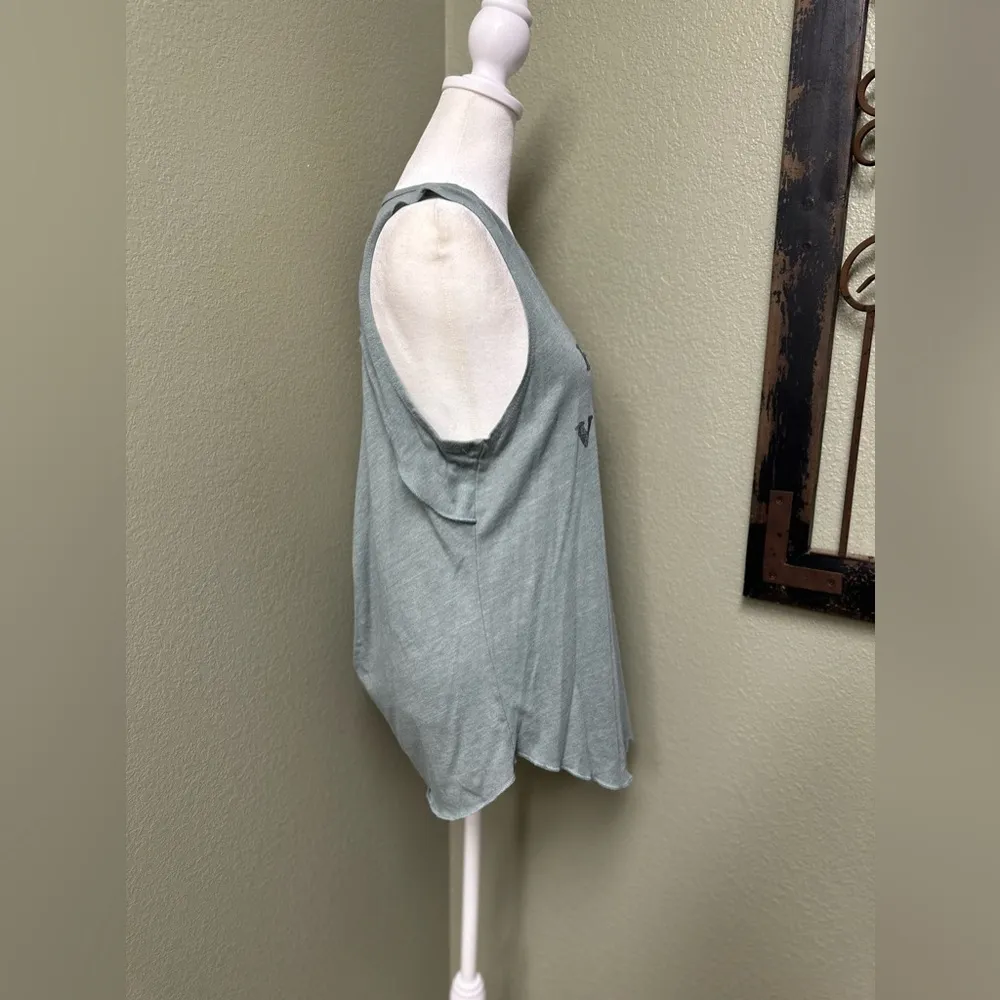 grey have a good vibe day open back workout tank - Image 2