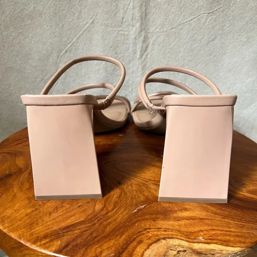 Abound Austyn Tubular Strappy Block Heeled Sandal Tan Mocha Size 10 - Image 9