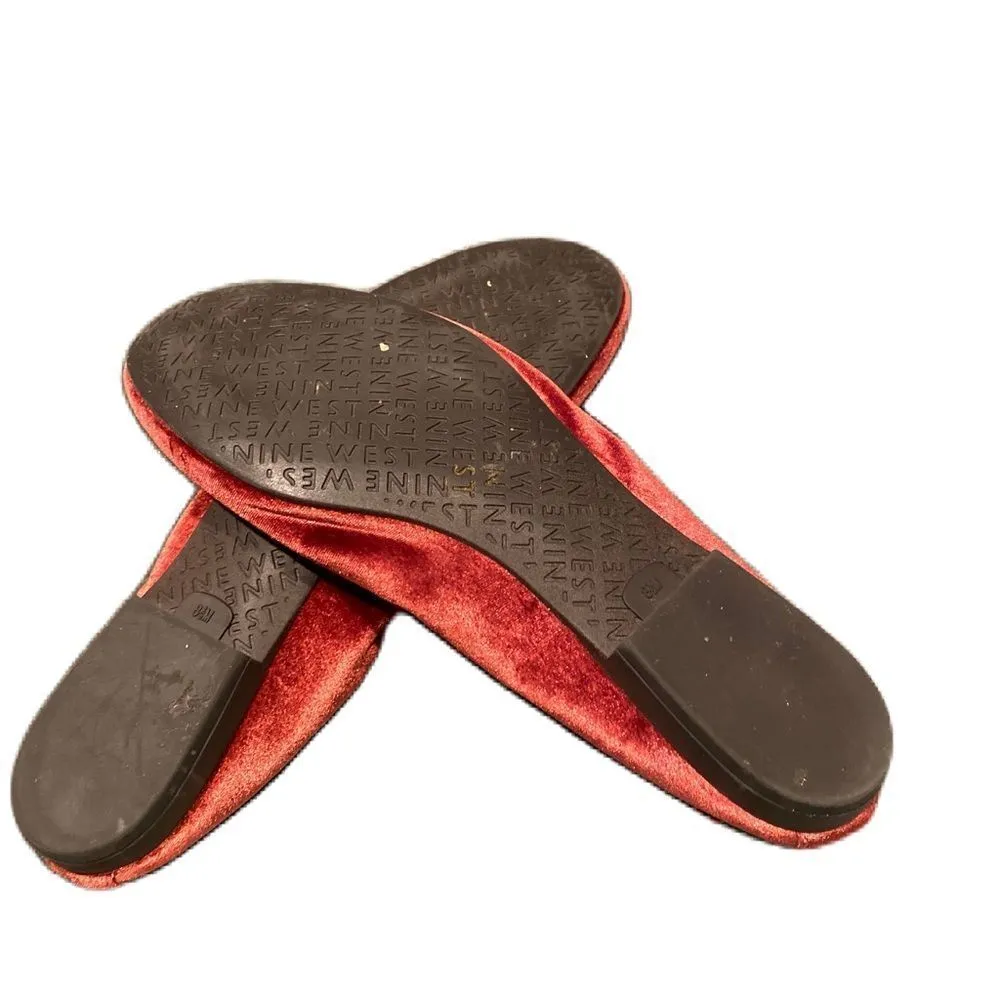 #328 NINE WEST The Velvet Ballet Flat - Image 2