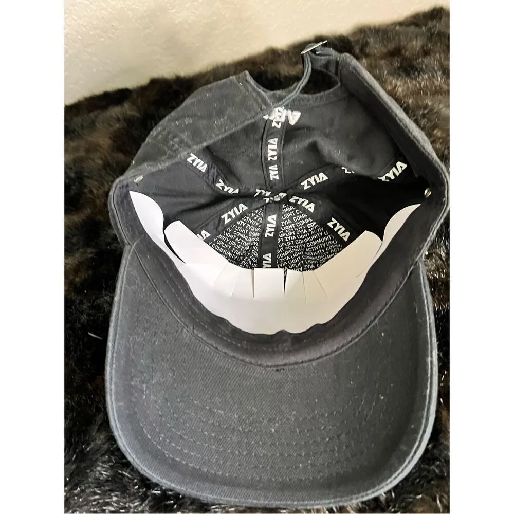 Snapback Adjustable Black Go Active wear Cap Hat Zyia  ballcap - Image 3