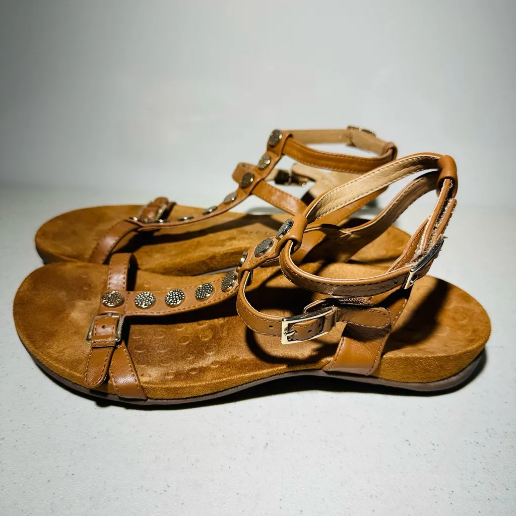 Vionic Hailey Gladiator Sandals comfort walking orthopedic size 9 Tan - Image 4