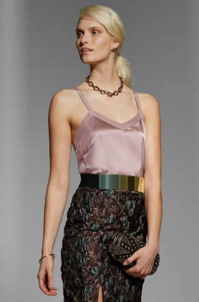 NWT MARGE Clothing Elise Textured Jaquard Pencil Skirt Silk Size 12 Women’s - Image 12