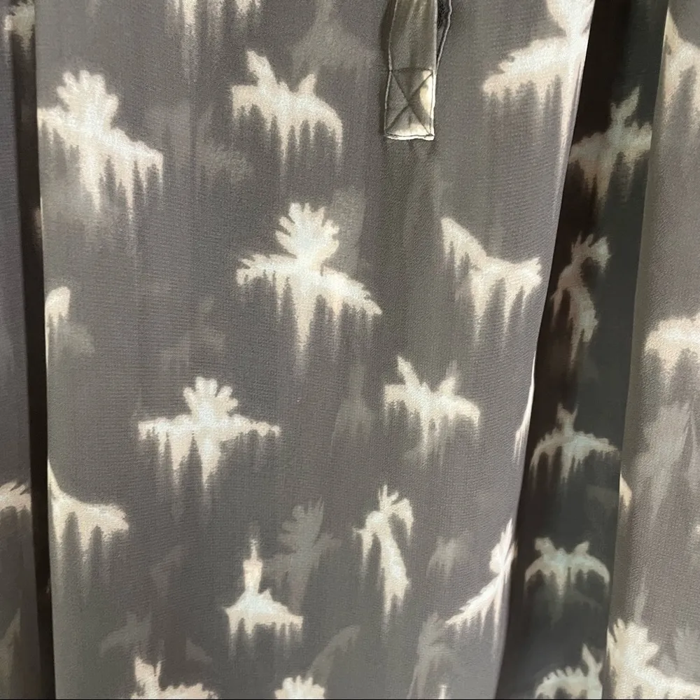 Rebecca Taylor Free Bird Sheer Taupe 3/4 Sleeve Blouse Size 0 - Image 8