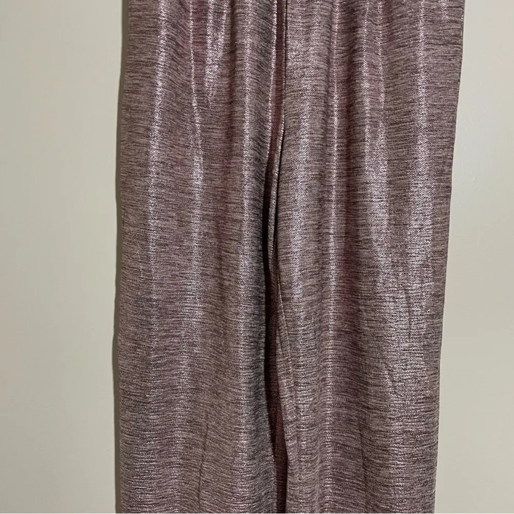 NWT Anthropologie Rose Pink Metallic Jogger - Image 4