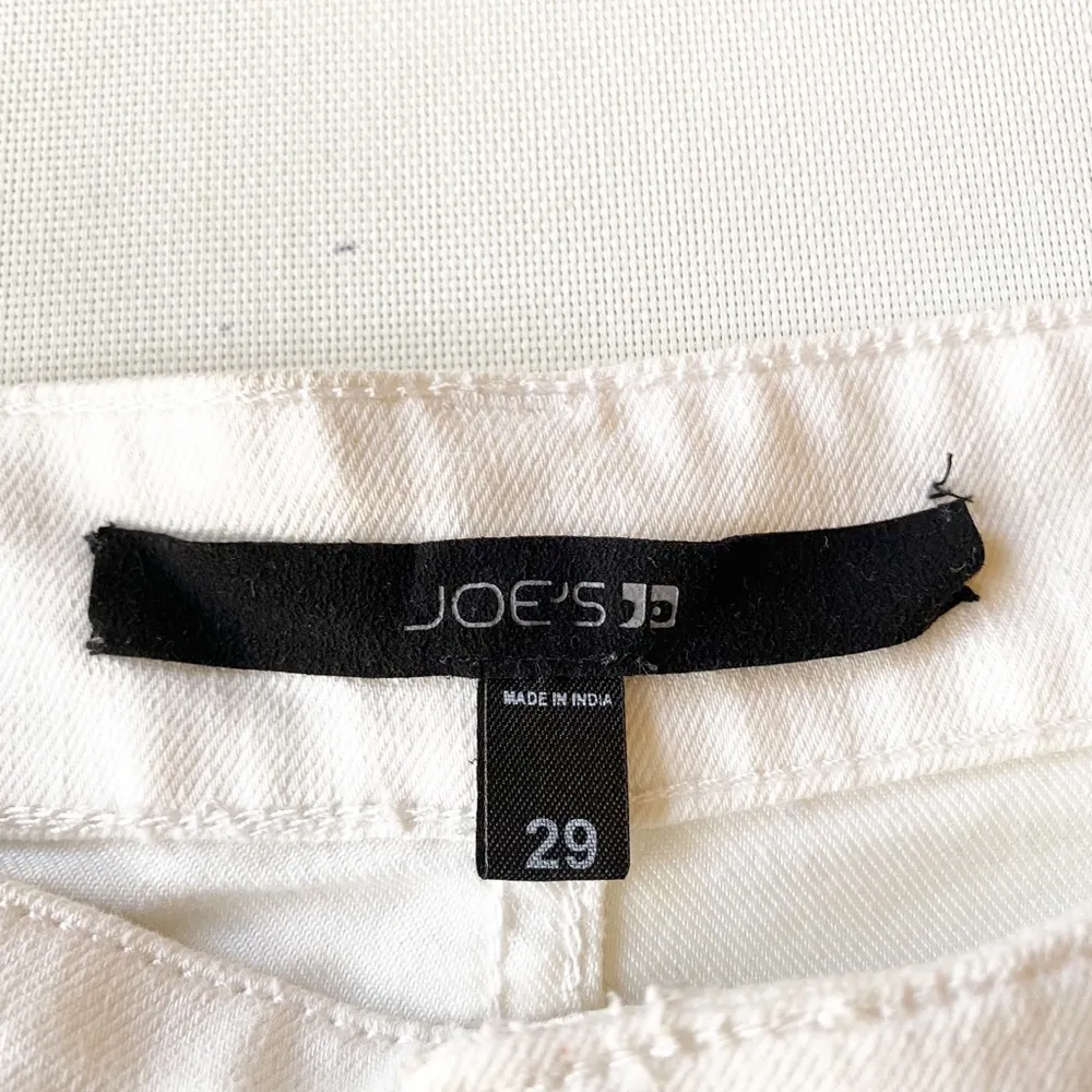 Joe’s Jeans Silver Sequin White Cut Off Jean Shorts - Image 8