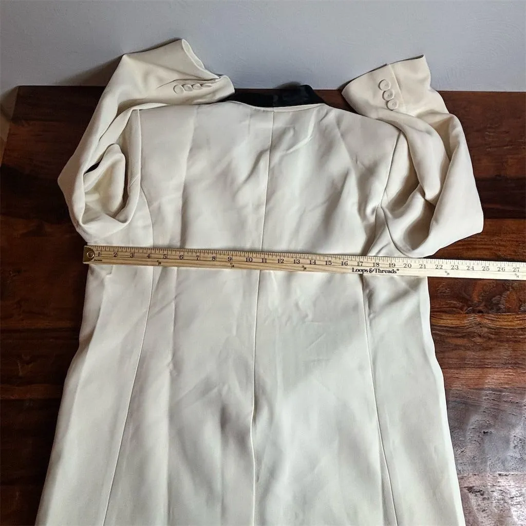 Endless Rose Women's XL Ivory Blazer Jacket Long Sleeve Formal - Image 10