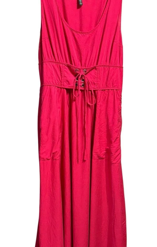 Anthropologie Corseted Midi Dress by Plenty by Tracy Reese Sz 8 in Lipstick Red - Image 14