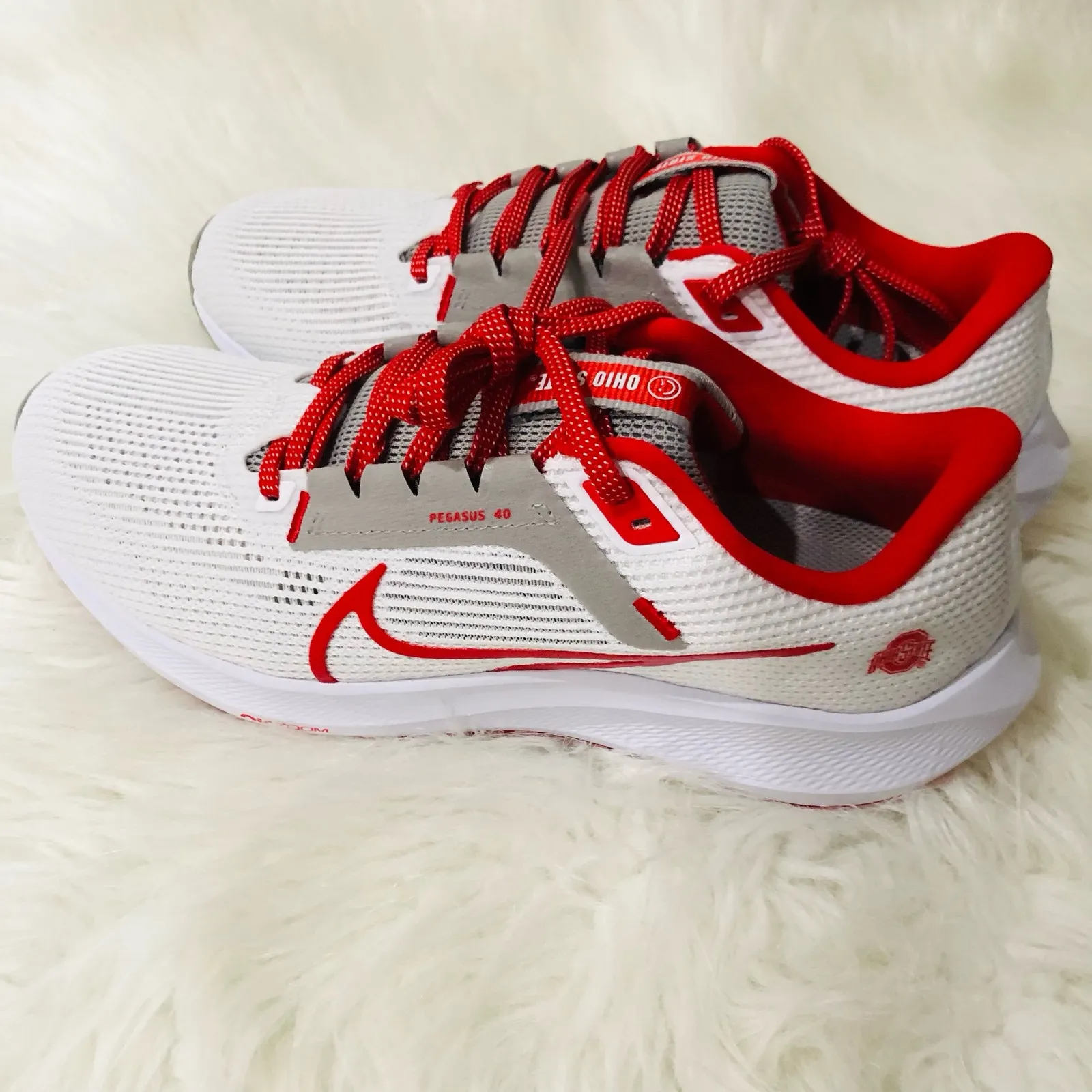 Nike Air Zoom Pegasus‎ 40 Ohio State Men's Road Running Shoes Size M8.5/W10 - Image 5