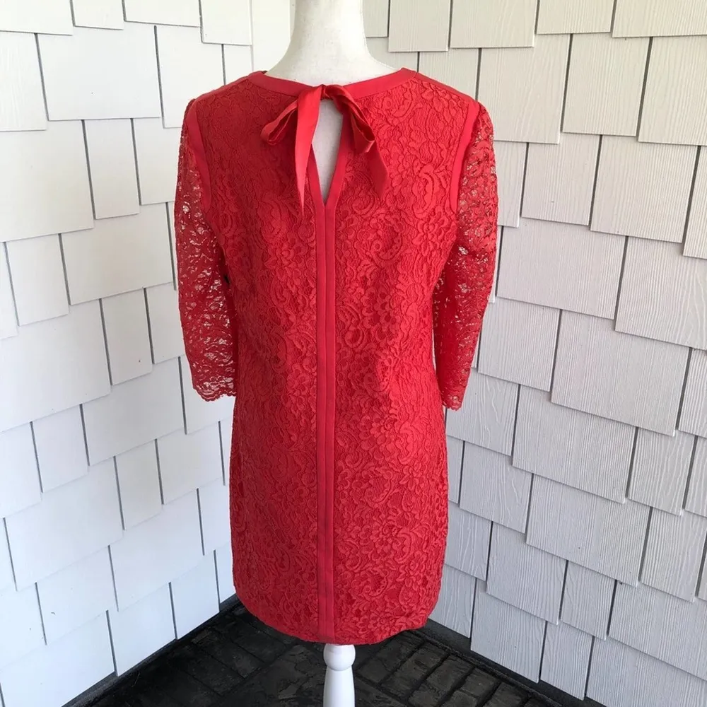 CYNTHIA STEFFE Women's Pomegranates Three Quarter Sleeve Hallie Dress sz 8 - Image 2