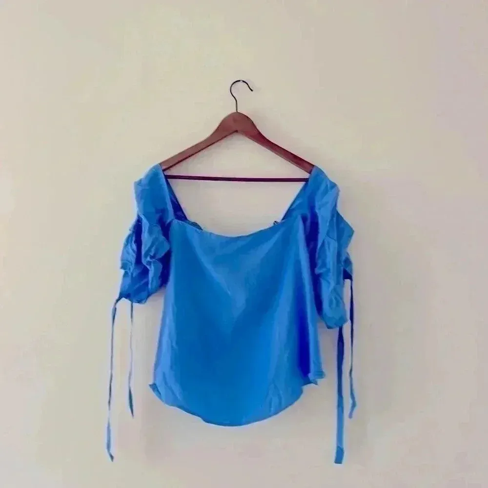 Club Monaco silk top​​​​​​ - Image 3