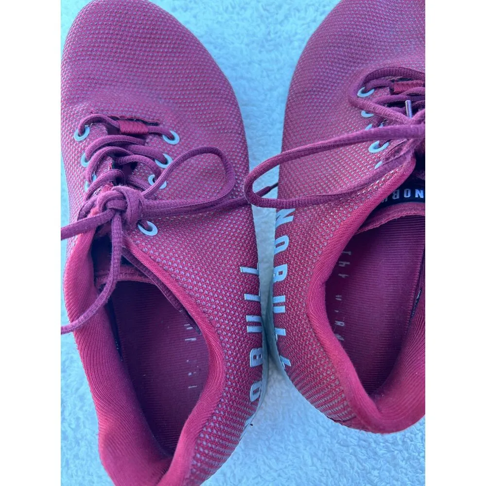 NOBULL SUPERFABRIC TRAINING CROSSFIT GYM SHOES WOMEN'S 11.5 FIRE RED & HEATHER - Image 4