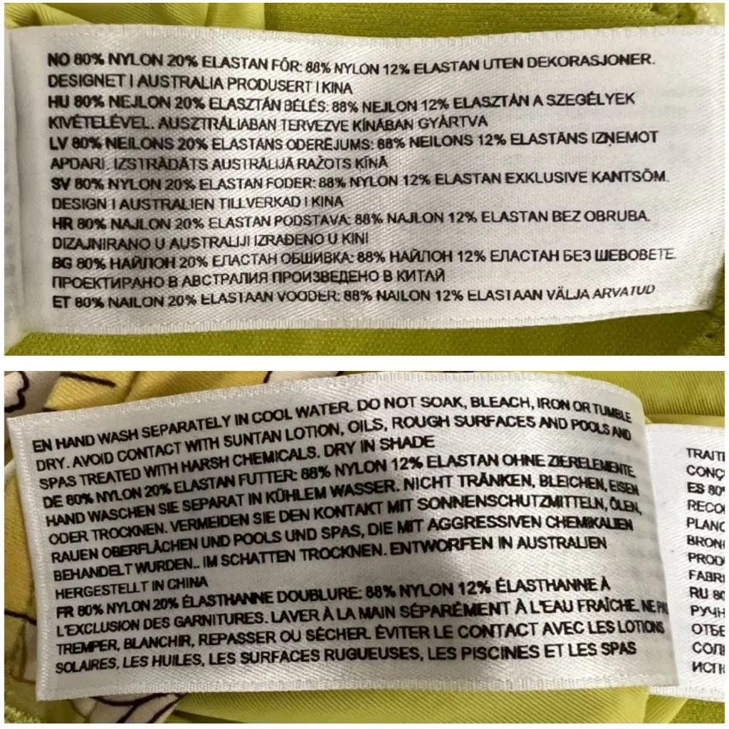 Seafolly Summer Of Love Swimsuit One Piece in Wild Lime Floral Yellow US 6
AU 10 - Image 10