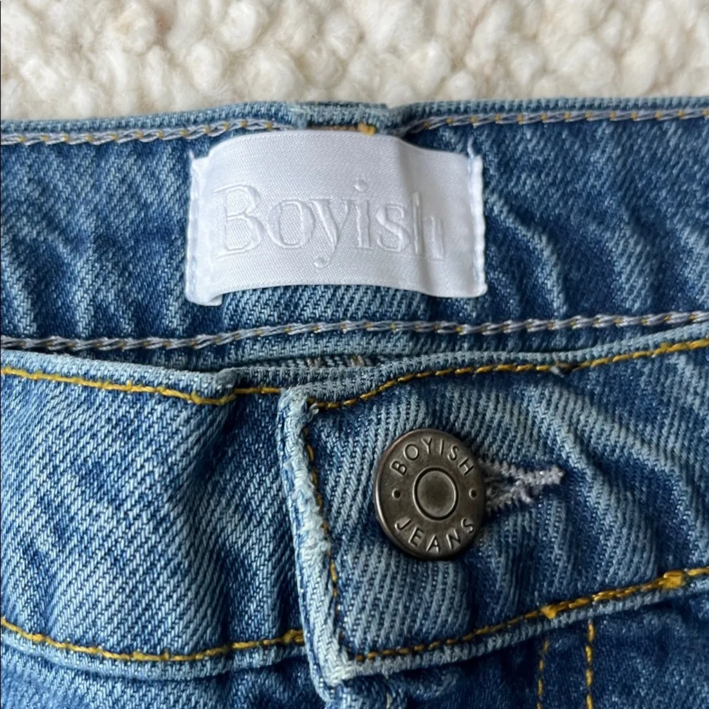 Boyish The Jovi Retro High Rise Ultra Relaxed Authentic Rigid Jeans Rio Bravo 32 - Image 9