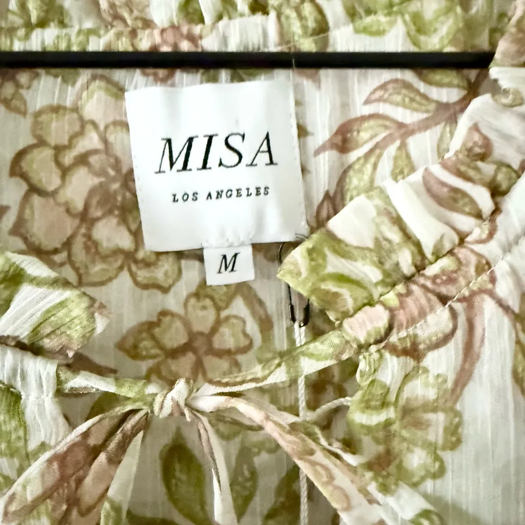 NWT Misa Los Angeles Maia Dress in Green Goddess Floral - Size M - Image 7
