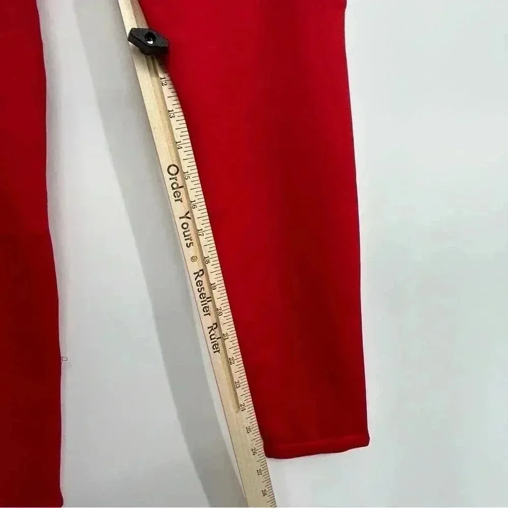 J.Lindeberg Odyssey Tights Womens Small Red High Waisted Leggings NWT Luxury Gray - Image 8