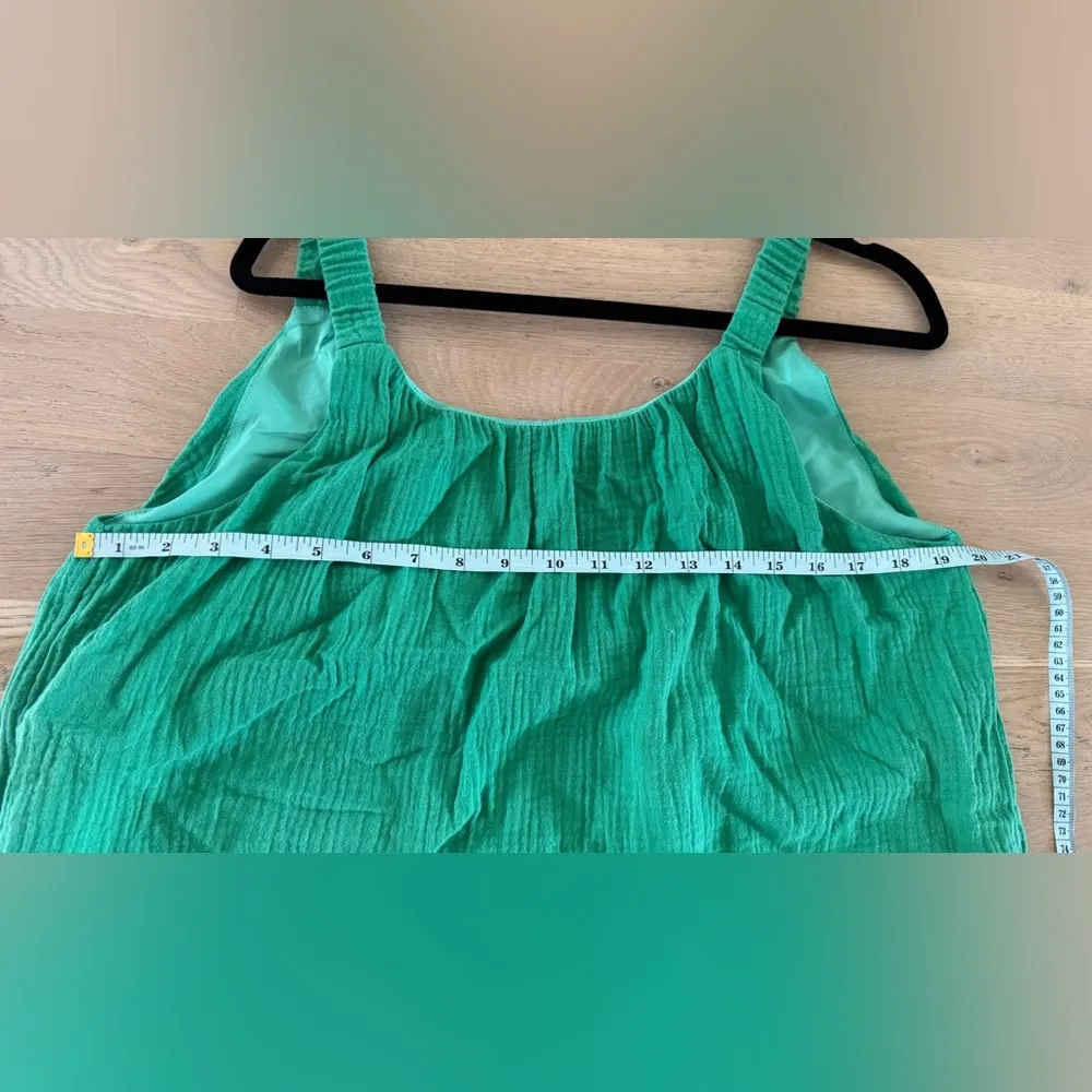 Mikarose The Tabby sleeveless gauze Dress Kelly green size medium NWT - Image 6