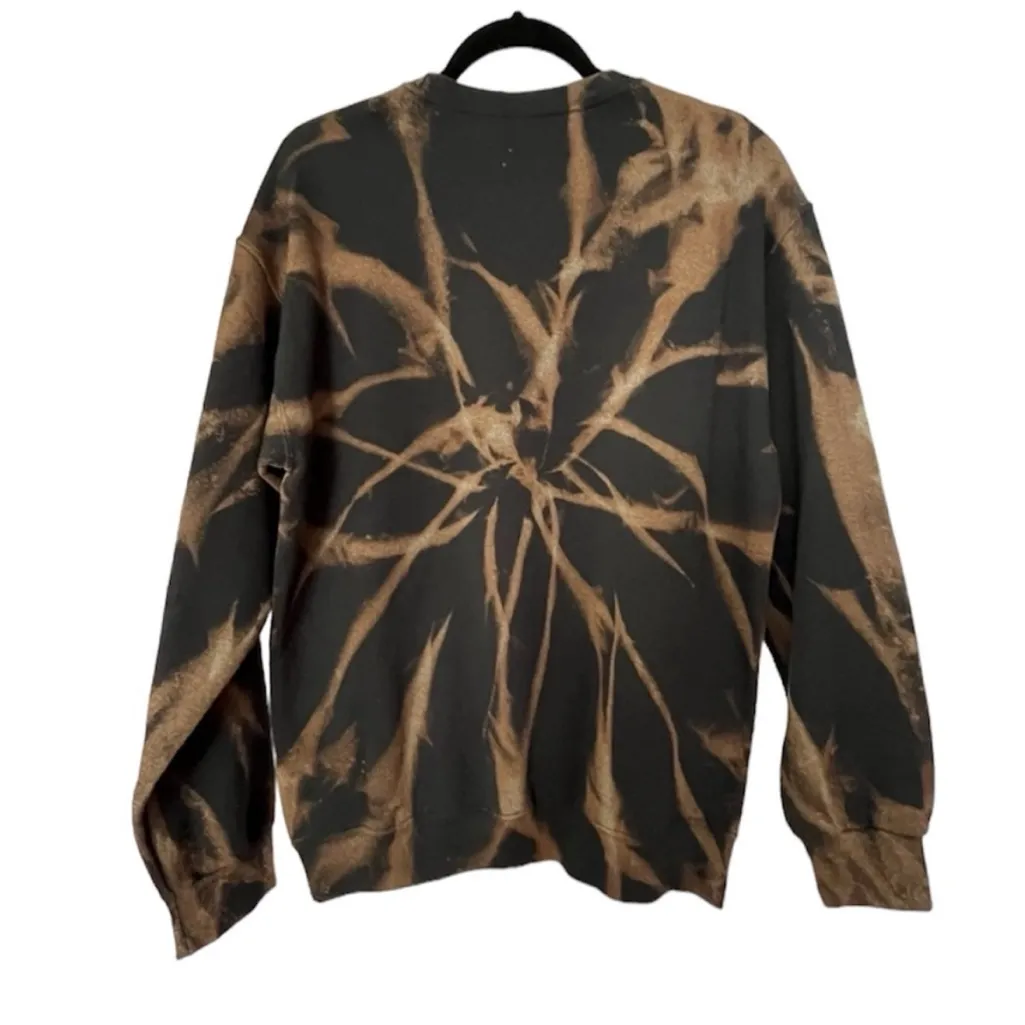 Buffalo Bills bleached glitter lip sweatshirt Black Size M - Image 4