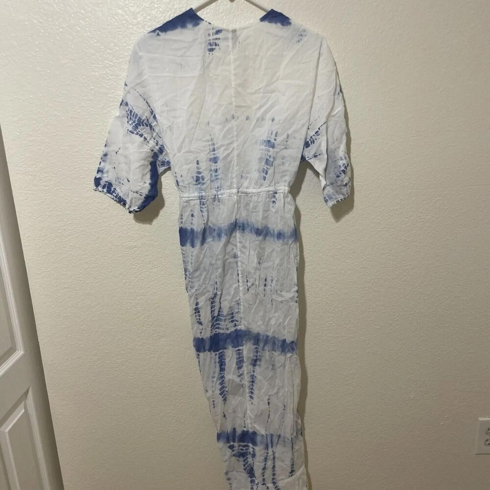 ASOS Swim Blue Tie Dye Maxi Kimono Pool Beach Cover Up Resort Wear Vacation Sz 0 - Image 5