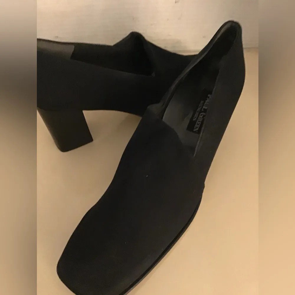 Paul Green women leather canvas pump heel shoes US 11 UK 8.5 - Image 5