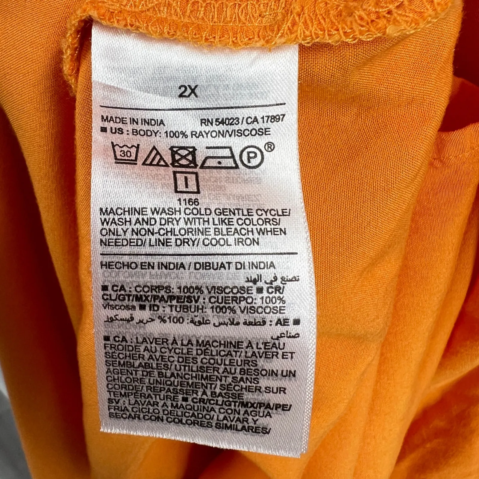 Old Navy Orange Sleeveless Sundress Maxi Dress Size 2X Rayon Resort Beachwear - Image 8