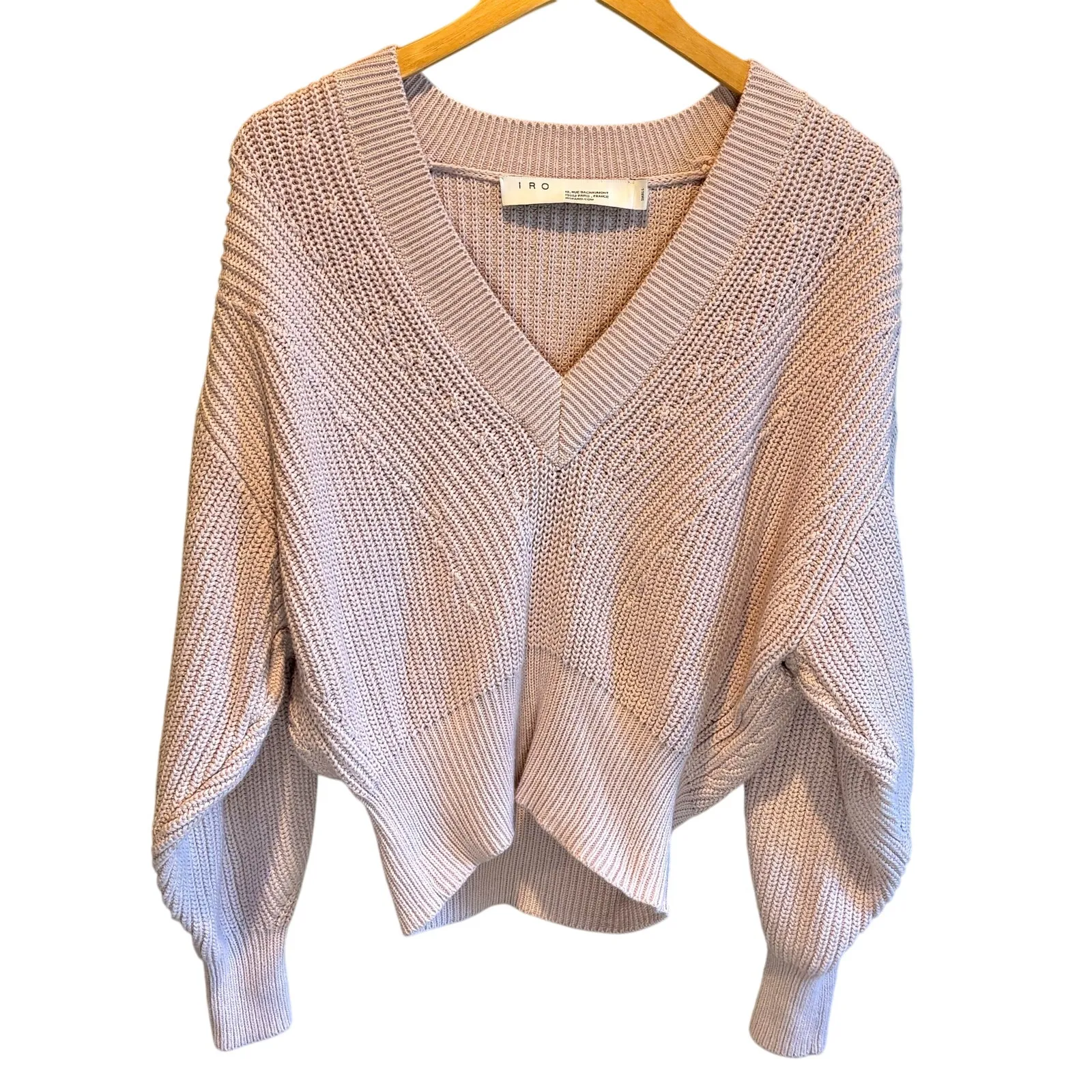 IRO Pale Pink Kiria Sweater - size Small - Image 3