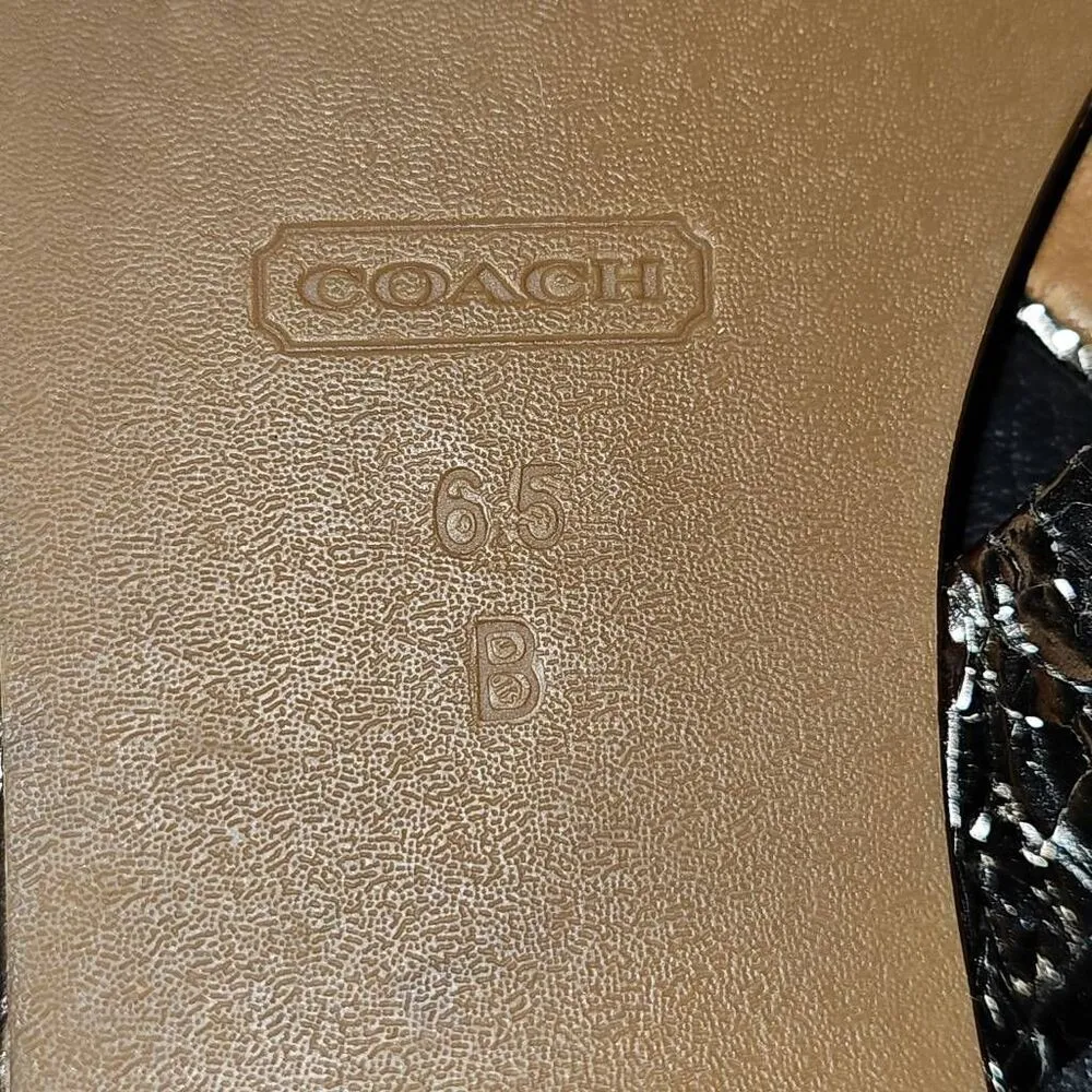 Coach Womens Silver Bow‎ Flip Flop Sandals 6.5 - Image 7