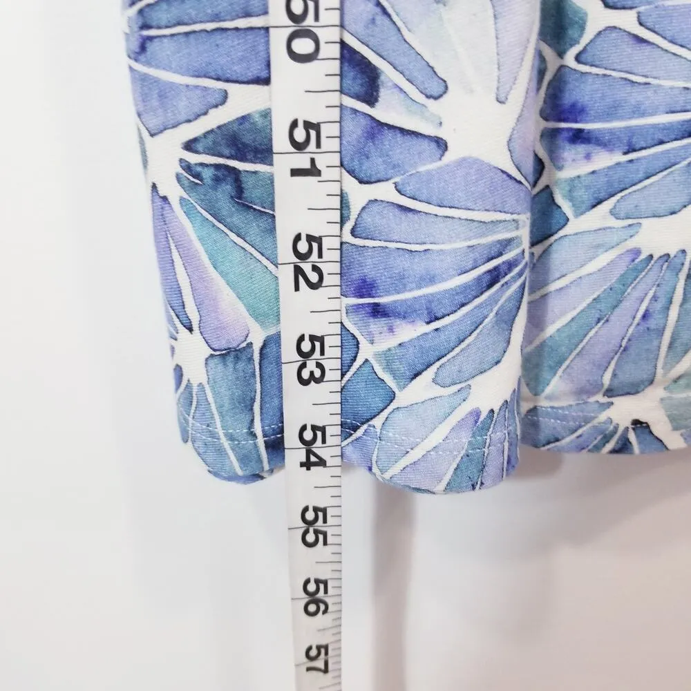 Soft Surroundings Women size Small Castel Maxi Dress Blue White - Image 6