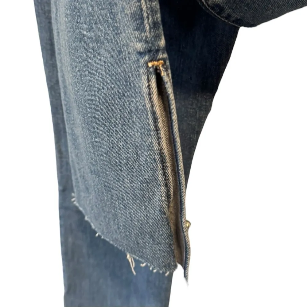 Favorite Daughter Petite‎ Valentina Shortie Super High Rise Cigarette Jeans 24 Blue Size undefined - Image 8