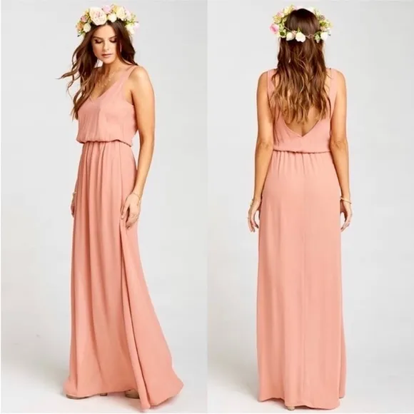 Show Me Your MuMu Kendall Maxi Dress in Rustic Mauve Crisp Bridal Size M - Image 3