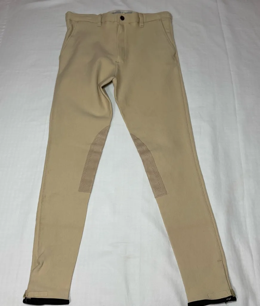 Devon Aire Riding Pants Womens Size 34R Tan Equestrian Breeches Horse Style #425 - Image 1