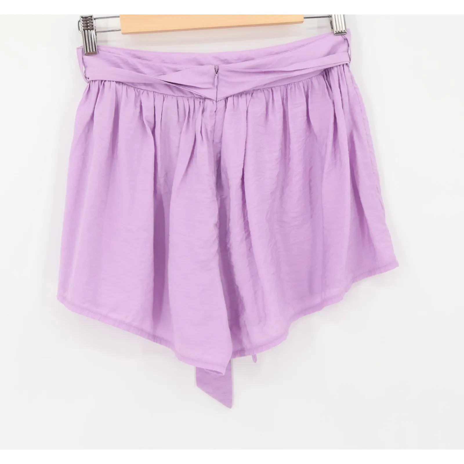 Lavender Belt Tie Shorts Fairy Coquette Soft Girl Pastel Twee High‎ Waist Size M - Image 2