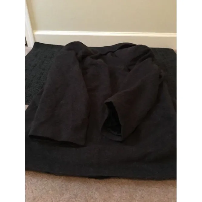 Talbots Women's Grayish Button-Front Wool Coat Jacket Collared Size 12 - Image 6