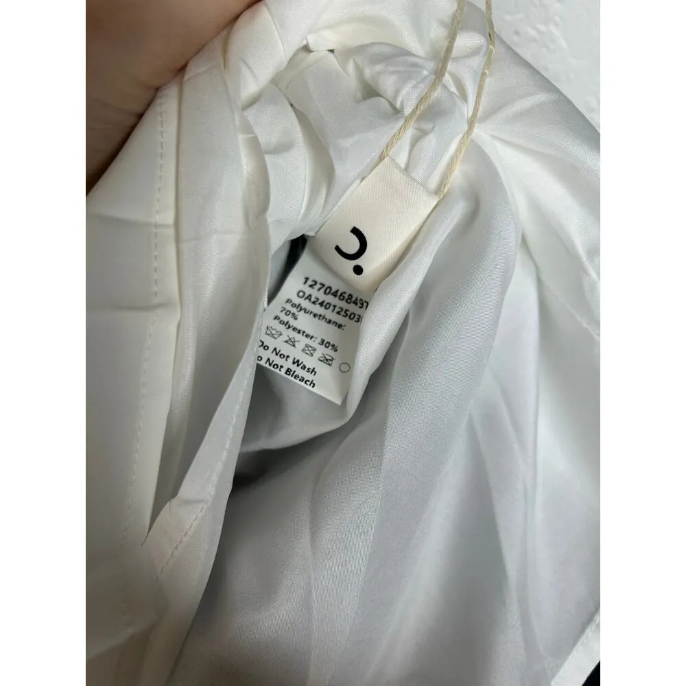 Commense Faux Leather Pleated Mini Skirt XS NWT Black - Image 7