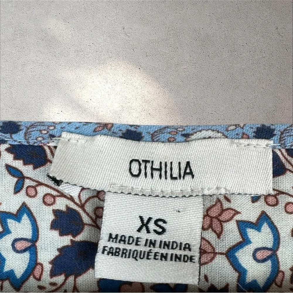 Othilia‎ Anthropologie Laura Peasant Blouse Floral Cottagecore Boho Sz XS - Image 5