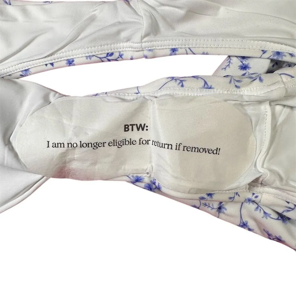 NWT Andie Women's Floral Symi Bikini Bottom White Size M Swimwear Beach Vacation - Image 7