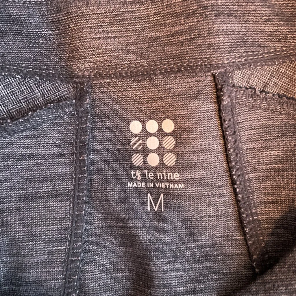 Title Nine Women M Gray She Leads Tunic Ponte Pockets Long Sleeve Athleisure - Image 7