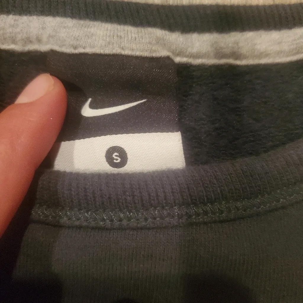 Nike Michigan State Crewneck  with Silver And White Spartan Logo Small Fits Snug - Image 2