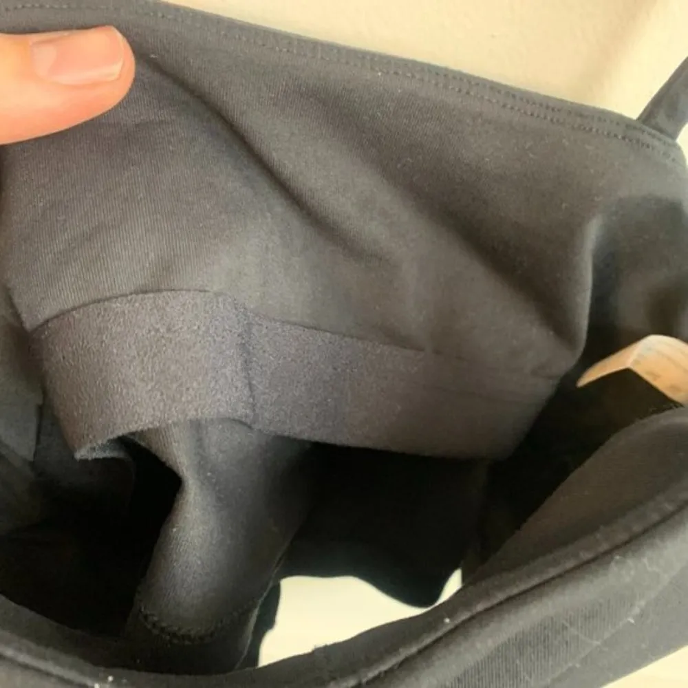 Unknown Brand Black Shelf Bra Crop Tank Top Size M - Image 5