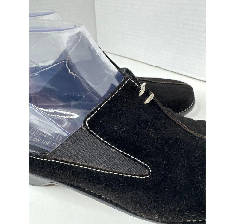 Donald J. Pliner Suede Slip On Black Mule Loafers Shoes 7.5 - Image 10