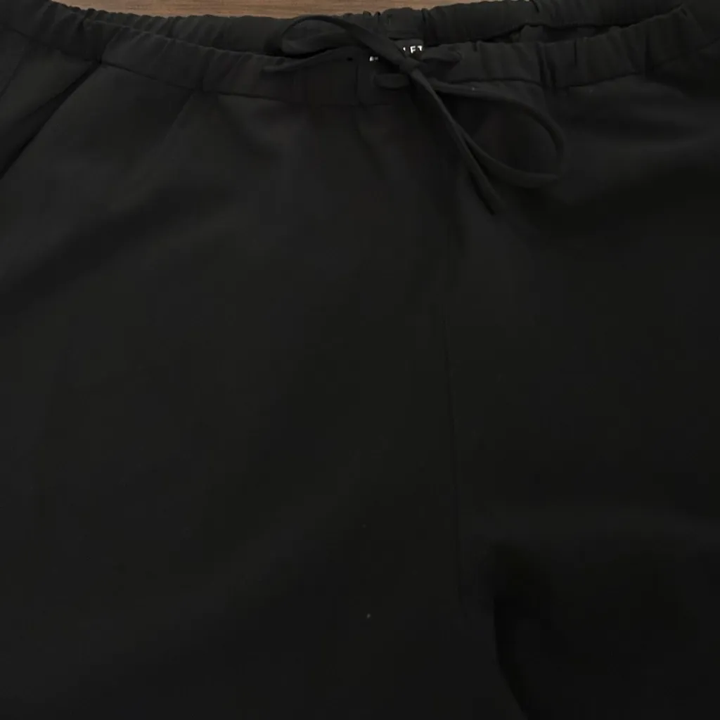Athleta Black MVP Mid Rise Wide Leg Snap Pants Size XL MSRP 129.00 - Image 15