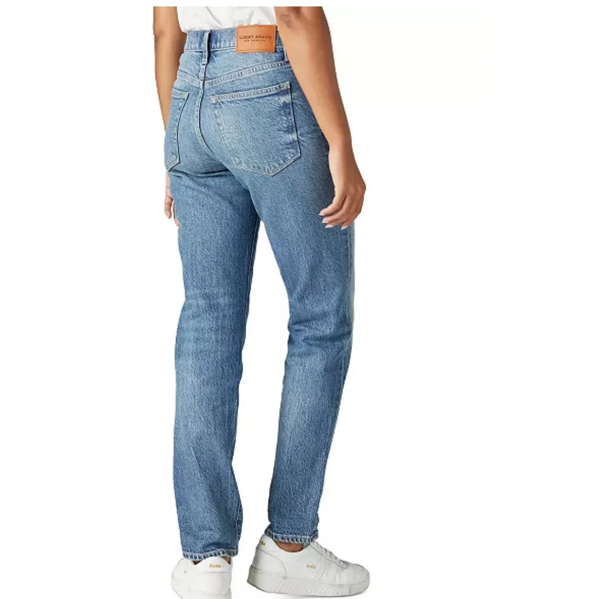 Brand New Lucky Brand Women's 2/26 Drew High Rise Mom Jeans Button Fly - Image 2