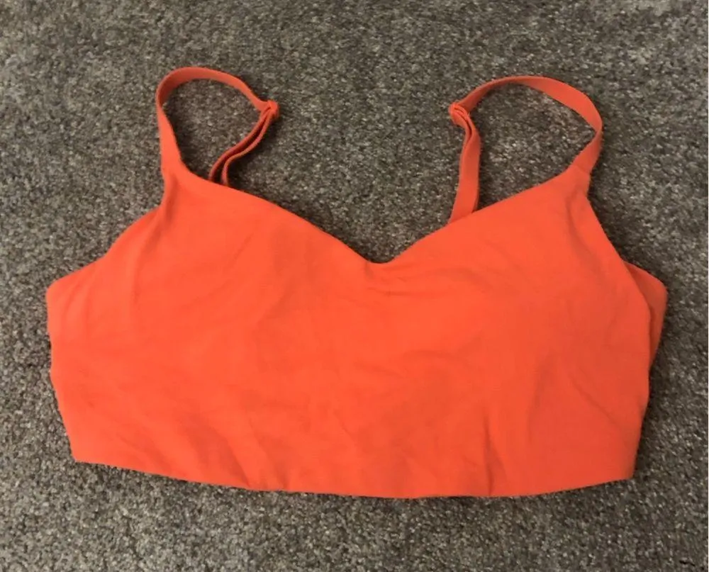 Athleta  x Alicia Keys Elation Athletic Sports Bra in Jewel Orange Size Medium - Image 4