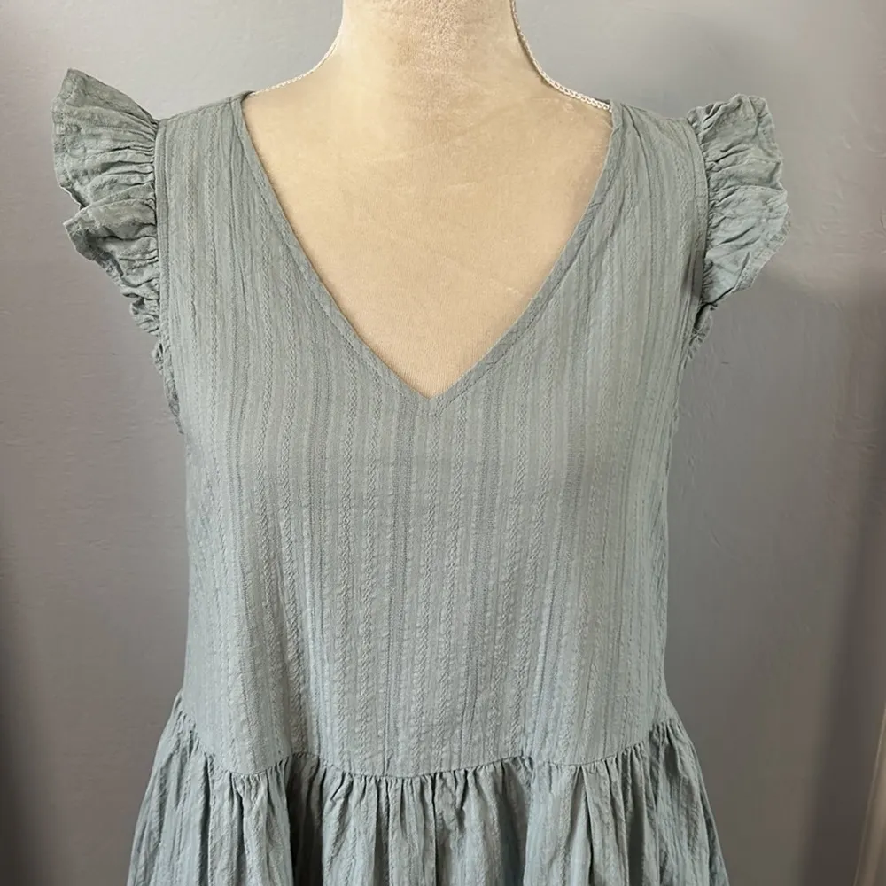 Listicle • cotton ruffle sleeve mini dress with pockets - Image 94